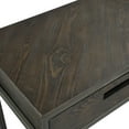 thumbnail image 3 of Nia 46 Inch Console Side Table, 2 Gliding Drawers, Pine Wood Veneer, Brown, 3 of 5