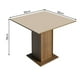 thumbnail image 4 of Juego de Comedor Mesa Tablero de Madera 4 Sillas Marrón/Crema/Negro Samara Madesa, 4 of 4