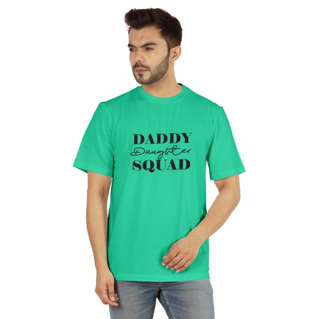 Inkmeso T-shirt Graphique Imprimé pour Hommes Daddy Daughter Squad€ T-shirt Col Rond Tee pour Pères / Papa