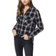 thumbnail image 1 of Sanctuary Clothing - Camisa con botones para mujer, color negro, pequeño Sanctuary Clothing Camisa con botones, 1 of 1