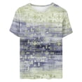 thumbnail image 4 of Womens Retro Printed T-Shirt Round Neck Short Sleeved Top, 4 of 4