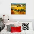 thumbnail image 4 of JEUXUS Harvest at La Crau with Mont majour Canvas Prints Wall Art by Van Gogh Famous Oil Paintings Reproduction Classic Rural Pictures for Home Decorations Modern Abstract Landscape Giclee Artwork, 4 of 4