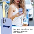 thumbnail image 7 of Compatible with Samsung A32 4G Case with Card Holder Shockproof Phone Cases for Samsung Galaxy A32 4G Anti-Scratch Silicone TPU Protective Case (Samsung A32 4G, Purple), 7 of 7