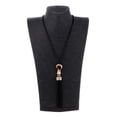thumbnail image 2 of 1x Collar Colgante de Borlas Negra de Metal Especial para Mujer Yuyangstore Collar de cadena larga, 2 of 9