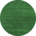 thumbnail image 1 of Ahgly Company Indoor Round Abstract Emerald Green Contemporary Area Rugs, 5' Round, 1 of 4