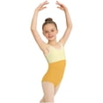 thumbnail image 2 of Xdegoge Kids Girls Sleeveless Ballet Dance Leotards Color Block Gymnastics Bodysuit Breathable Stretchy Dancewear Athletic Outfit Workout Active Playwear Tops For Children, 2 of 6