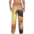 thumbnail image 6 of Cauagu Sunset Dancing Dolphin A Mens Pajama Pants Sleep & Lounge Pants,PJ Bottoms with Pockets-X-Large, 6 of 7