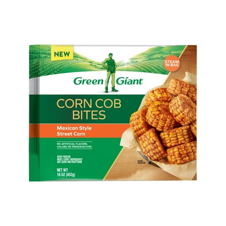 Green Giant Corn Cob Bites, Mexican Style Street Corn, 16 oz Bag (Frozen Vegetables)