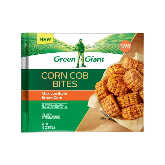 Green Giant Corn Cob Bites, Mexican Style Street Corn, 16 oz Bag (Frozen Vegetables)