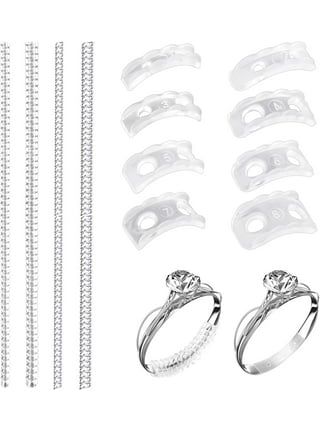 45 Pcs Ring Adjuster Rings for Women Pack Coil Spring Spacer Ring Sizer Tool Ring Spacers for Women Loose Ring Invisible Ring Reducer Ring Guard