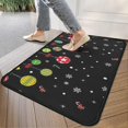 thumbnail image 4 of Black Christmas Ornament Pattern Door Rugs,Washable Non Slip Door Mats Indoor,Decorative Door Mats,Entry Mat Indoor for Entrance,Bedroom,Kitchen,Bathroom,30"x17", 4 of 6