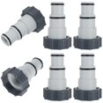 thumbnail image 1 of PENGXIANG 2pcs Replacement Hose Adapter with Collar for Threaded Connection Pumps Plastic Connecting Pump Replace Hose Adapter for Connecting 1.25” and 1.5” Hoses Pool Replacement Parts, 1 of 7