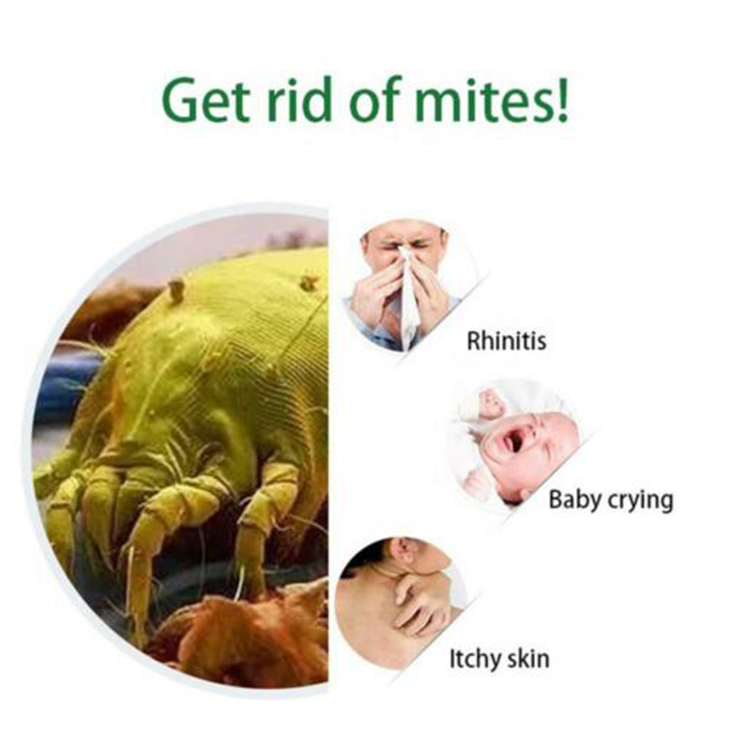 Natural Plant Extract Mite Killer Anti-Mite Pad, Safe for Home Hotel Safe Safe for Kids Easy To Use Non-Toxic, Family-Friendly Mite Remover for Mattresses Floors & High-Mite Areas