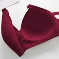 thumbnail image 5 of Ohufall Seamless Daily Bras for Women Sexy Solid Color Smoothing Wire-Free Gathering Push Up Underwear Bra Womens Soft Support Full Coverage Bras, 5 of 6