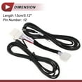 thumbnail image 6 of Unique Bargains Rear View Camera Adapter Wire Harness Cable for Mazda 3 1 Pcs RCA 12 Pin, 6 of 7