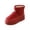 Wine, variant on Slip On Snow Boots, Puffer Winter Booties, Women's Winter Snow Boots Slip On Quilted Puffer Booties Warm Faux Fur Lined Toggle Drawstring Platform Winter Shoes, Beige 6