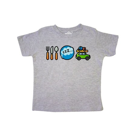 

Inktastic Vacation Eat Sleep Travel Gift Toddler Boy or Toddler Girl T-Shirt