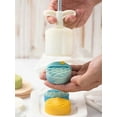 thumbnail image 3 of Mooncake Mold 75g- Cookie Stamps Plastic Hand Press Bright moon Shape Kitchen Gadgets DIY Baking Pastry Tool 2.1in (Moon sea waves), 3 of 12