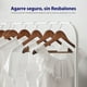 thumbnail image 3 of Ganchos de Madera Premium Serenelife, Ahorradores de Espacio, Resistentes, con Gancho Metálico Giratorio de 360°, para Abrigos, Pantalones y Vestidos, Vintage, Pack 30, 3 of 7