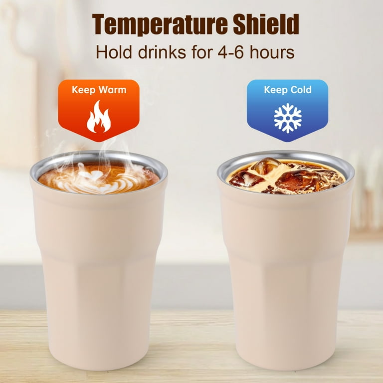 Ochapa 360 ML/12oz Coffee Tumbler, Double Walled Stainless Steel Insulated Travel Coffee Mug