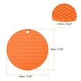 thumbnail image 2 of Unique Bargains 4pcs Silicone Trivets for Hot Pots, Hot Pads Pot Holders, Heat Resistant Trivets for Hot Dishes-Orange, 2 of 5