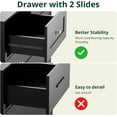 thumbnail image 6 of SunsGrove Black Dresser for Bedroom with 4 Drawers, Modern Chest of Drawers with Wide Drawers, Wood Dresser for Hallway, Living Room, Closet, 6 of 9