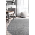 thumbnail image 3 of nuLOOM Braided Solid Border Delaine Oval or Round Area Rug, 3 of 3