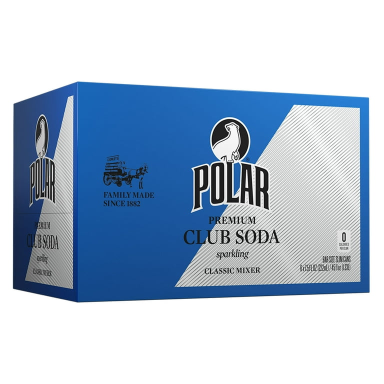 Polar Beverages Quinine Mixed Drinks Club Soda Mixer, 7.5 oz