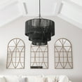 thumbnail image 4 of Aiwen Black Novelty Pendant Light Woven Chandelier Creative Light Fixture, 4 of 8