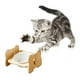 thumbnail image 5 of Cuencos Elevados Para Perros Con Soporte De Bambú Cuencos Elevados Para Perros Cuencos Para Mascotas Para Perros Y Gatos Alimentador De Bambú Ajustable En Altura Sweethay PT002705-01, 5 of 5