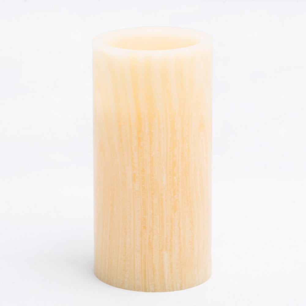 Richland Flameless LED Pillar Candles Birch 4" x 8" Set of 12