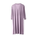thumbnail image 5 of Men's Viscose Rayon Cardigan-Style Pajama Robe with V-Neck and Pockets, 5 of 5