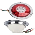thumbnail image 4 of Side Light, 2pcs/set 19 LED Tail Lamp Electroplating Plastic  For Car Truck, 4 of 8