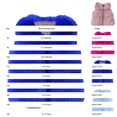thumbnail image 3 of GiLiling Faux Fur Vest for Girls Sleeveless Fuzzy Jacket Fleece Winter Warm Cropped Coats Kids Cute Furry Cardigan Outerwear ﻿ (Blue, 12-18 Months), 3 of 4