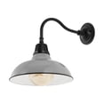thumbnail image 7 of JONATHAN Y Aurora 12.25" 1-Light Farmhouse Industrial Indoor/Outdoor Iron LED Gooseneck Arm Outdoor Sconce, Gray, 7 of 7