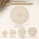 thumbnail image 2 of Uxcell 4 Pcs Manteles Individuales Redondos Tejidos, Mantel Lavable de 11.8 Pulgadas Resistente al Calor, Decorativo para Mesa de Comedor, Encimera, Beige, 2 of 7