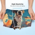 thumbnail image 3 of Yiaed Colorful Sky Puppy Print Boys' Boxer Briefs Cotton Casual Stretch Comfort Boys Boxers - Kids Boxer Briefs Underwear for Boys (6-18)-Large, 3 of 5