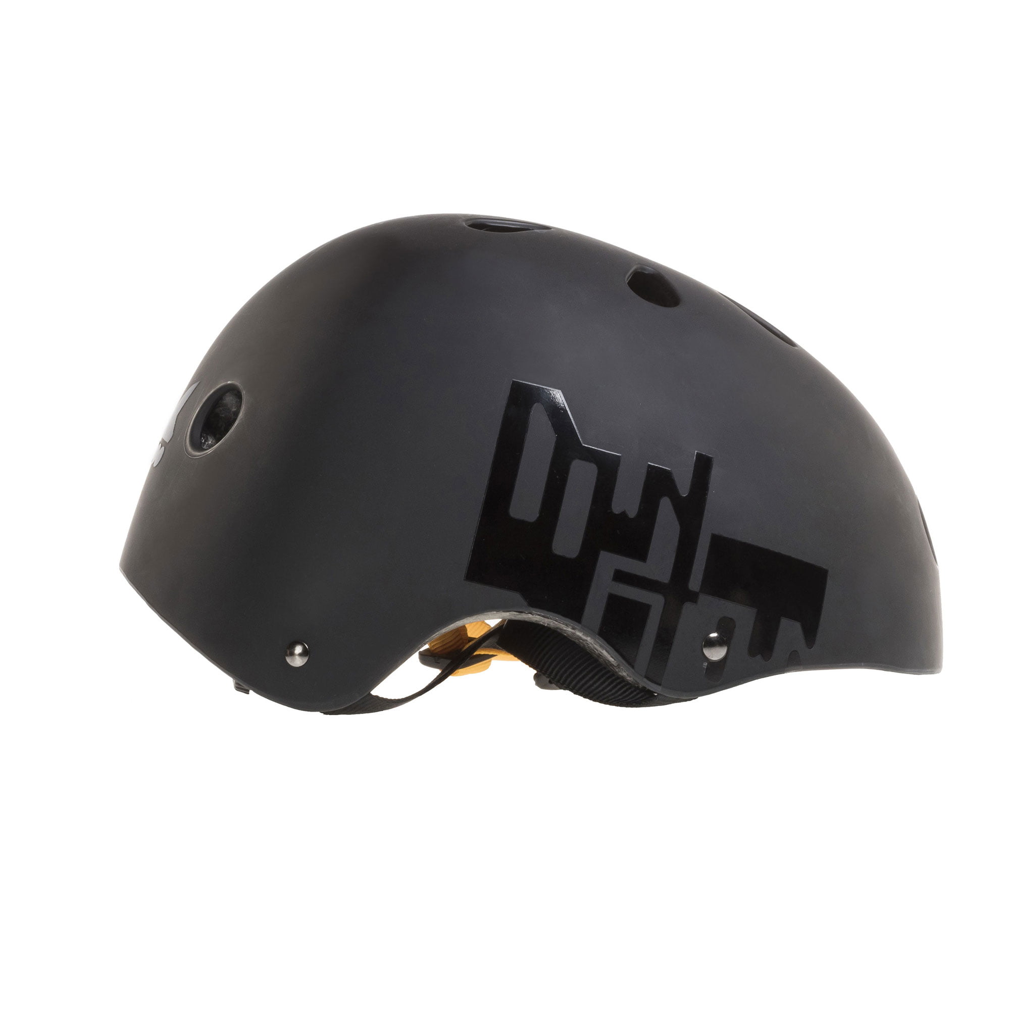 Black Rollerblade USA Downtown Skate Helmet w/ ABS Shell & 11 VentsLarge 