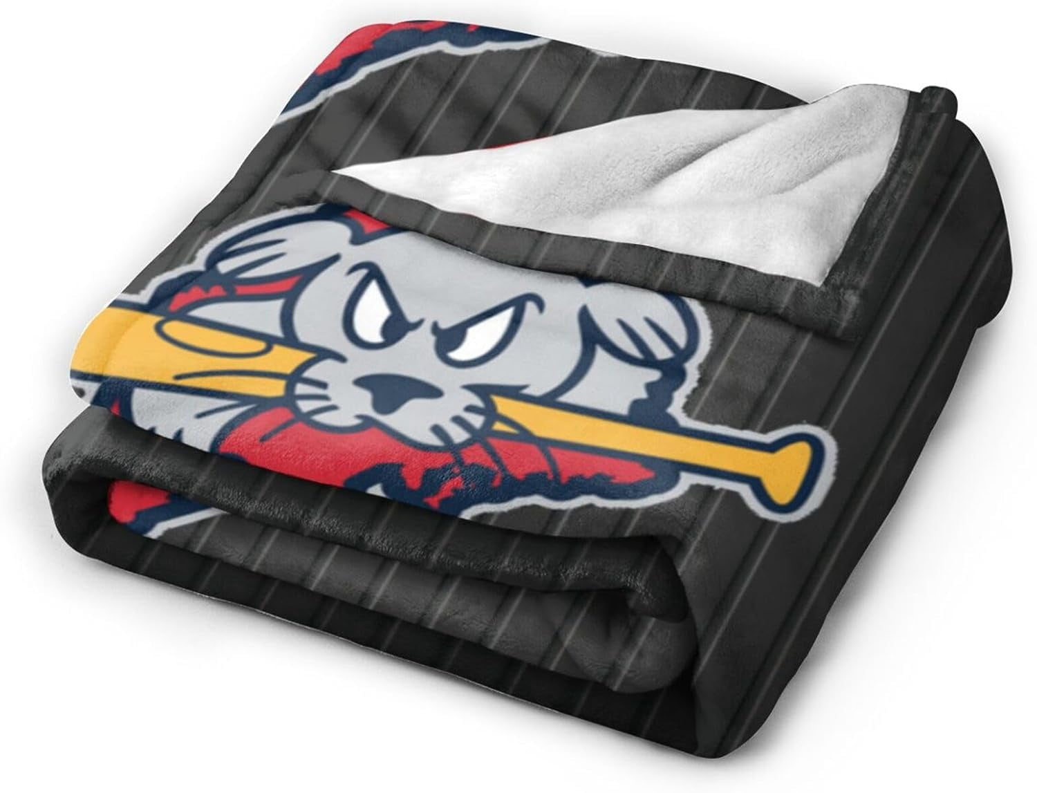 Portland Sea Dogs University Logo Fleece Blanket, Very Soft Microfiber Flannel Blanket for Couch Warm and Cozy for All Seasons