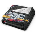 thumbnail image 2 of Portland Sea Dogs University Logo Fleece Blanket, Very Soft Microfiber Flannel Blanket for Couch Warm and Cozy for All Seasons, 2 of 6