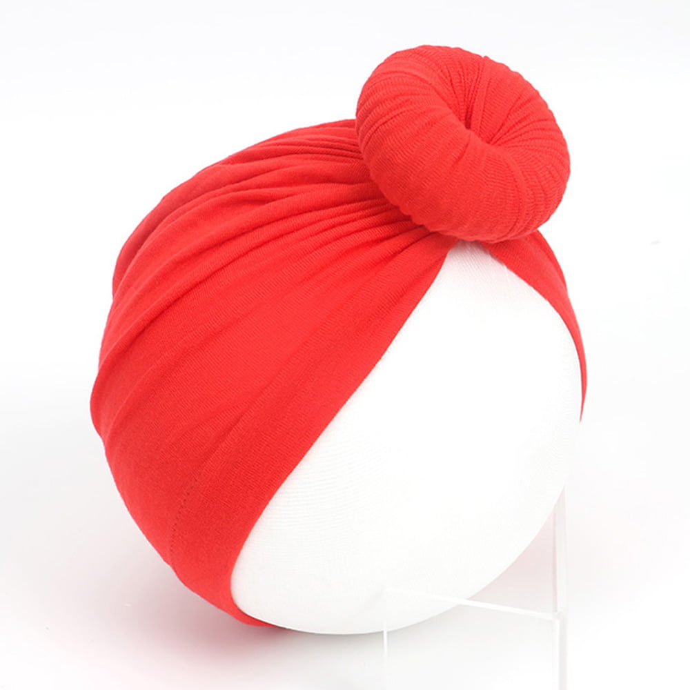 Newborn Baby Turban Hat Head Wrap Soft Cotton Handmade Headband Beanie Hat Cap K 