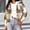 Khaki plaid button down jacket a1, variant on Women's Fall Winter Hooded Plaid Button Down Jackets Casual Loose Short Blazers Outdoor Travel Coats Fashion Tops, Purple S