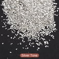 thumbnail image 2 of Uxcell 20g Crushed Glass Chips, 1-3mm Irregular Metallic Sequins Glass Stone Silver Tone, 2 of 5