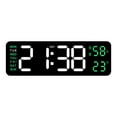 thumbnail image 3 of Reloj despertador digital de escritorio Reloj de cabecera Brillo ajustable Función de repetición para mesa y viajes, 3 of 9