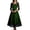 wei163-Green, variant on IWRICH Maxi Dress for Womenfloral Lace Mesh 3/4 Sleeve Elbow Length Outfits Evening Party Wedding Guest Gown Red XL