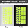 thumbnail image 4 of Waterproof Plastic Reflective Sticker Rectangle & Flat Round Green Yellow 22x23.5x0.03cm, 4 of 6