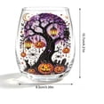 thumbnail image 3 of SLYNSHome Cute Ghost Pumpkin Print Stemless Wine Glass, Fall Themed Clear Tumbler Cup, Decorative Clear Glassware For Halloween Party Indoor Table Arrangement, 3 of 7
