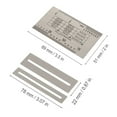 thumbnail image 2 of Guitar Gauge Tool, Stainless Steel Anti-Rust Fine Workmanship Guitar String Ruler, Durable Long Service Life For Bass Guitar, 2 of 8
