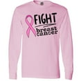 thumbnail image 3 of Inktastic Fight Breast Cancer Pink Ribbon Long Sleeve T-Shirt, 3 of 5