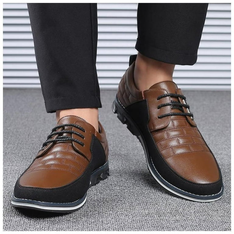 Leather shoes deals walmart